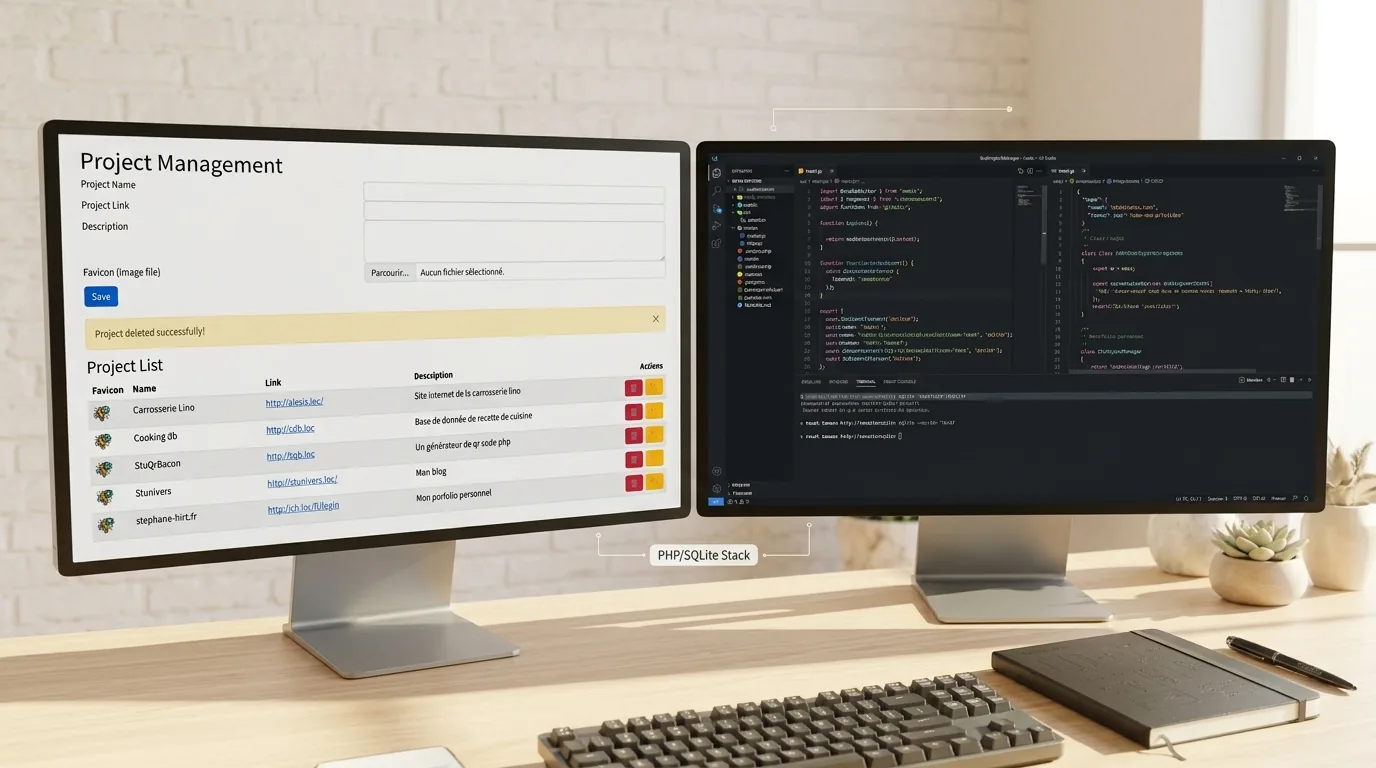 StuProjectManager – paprasta internetinių projektų valdymo sistema su PHP ir SQLite