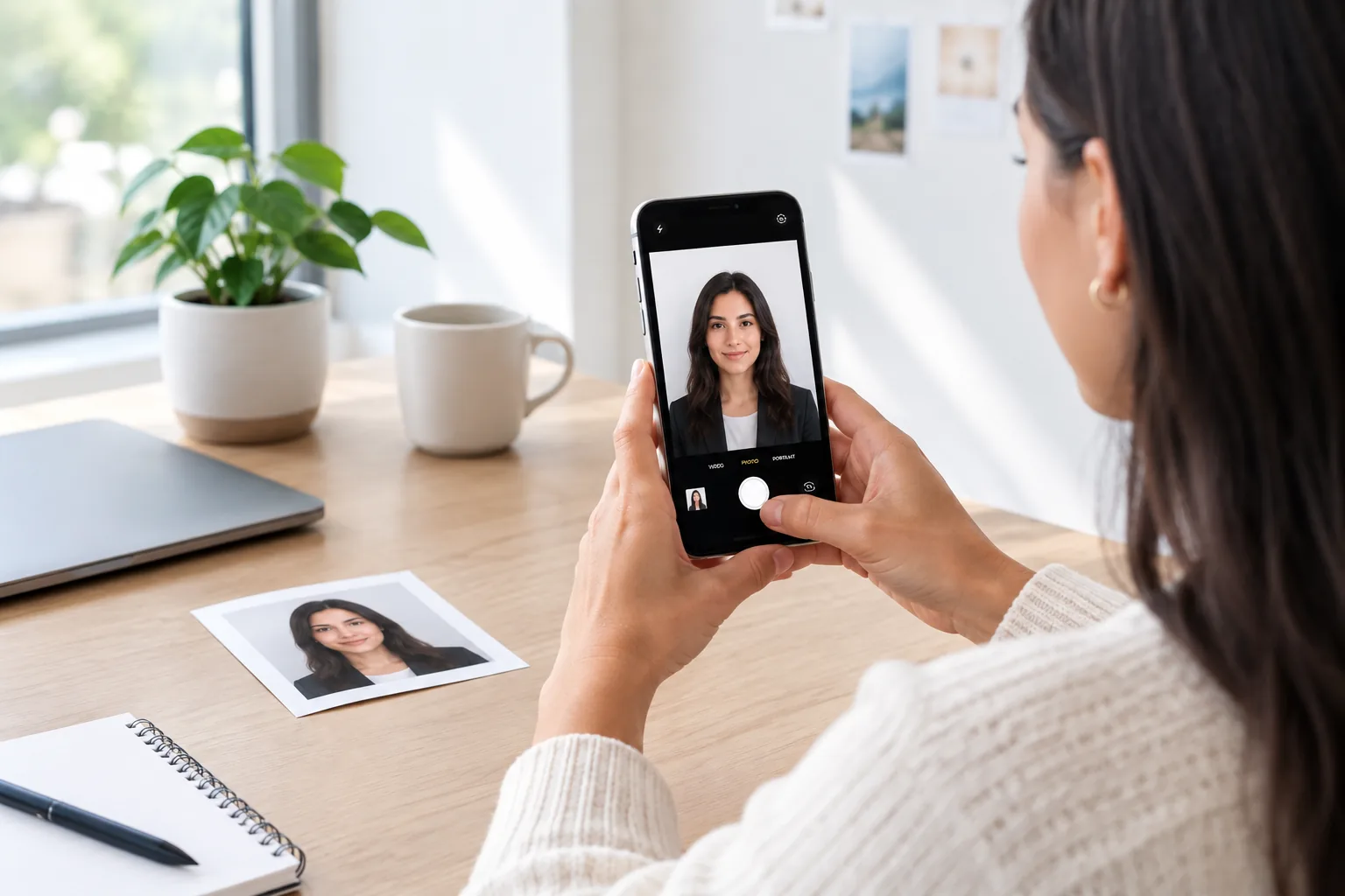 CV-foto tatt med smarttelefon